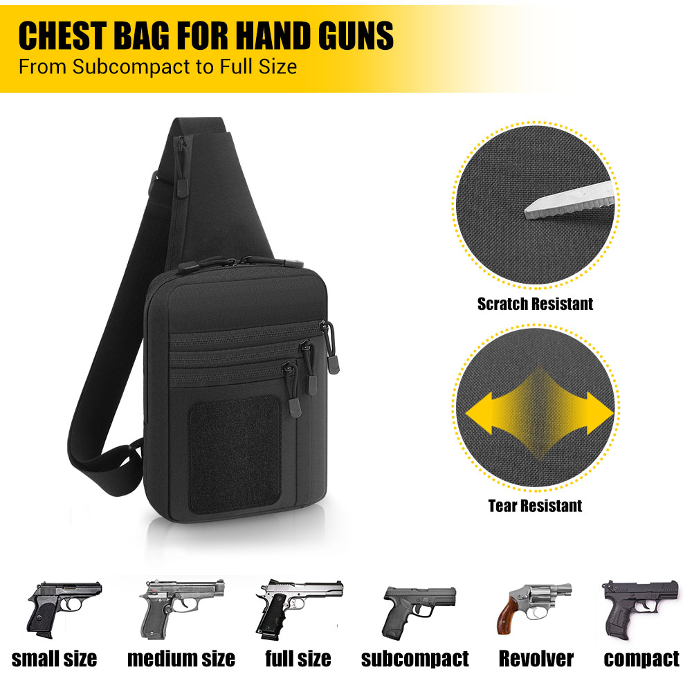 Tactical Pistol Gun Bag Concea - Edc Pistol Carry Bag 评论和价格