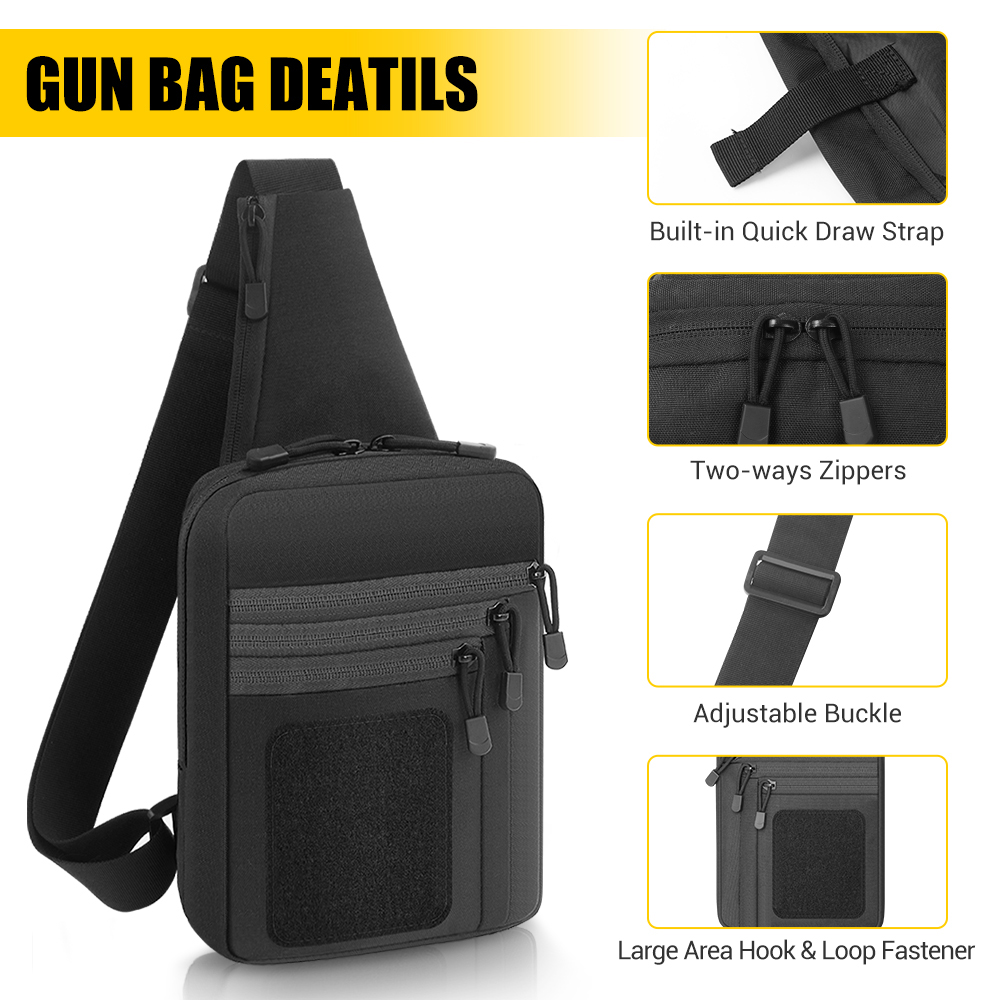 Tactical Pistol Gun Bag Concea - Edc Pistol Carry Bag 评论和价格