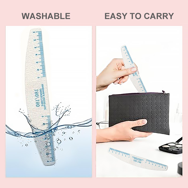50/100pcs Rule Print Nail File - Nail File Titanium 评论和价格