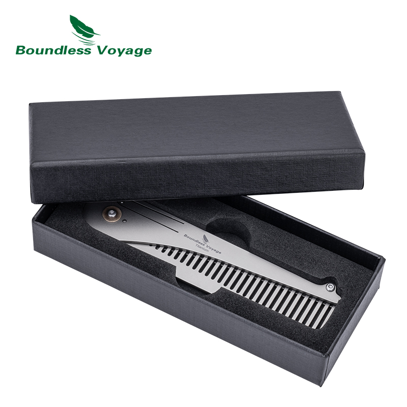 Titanium Foldable Comb Ultra L - Comb Pocket Titanium 评论和价格