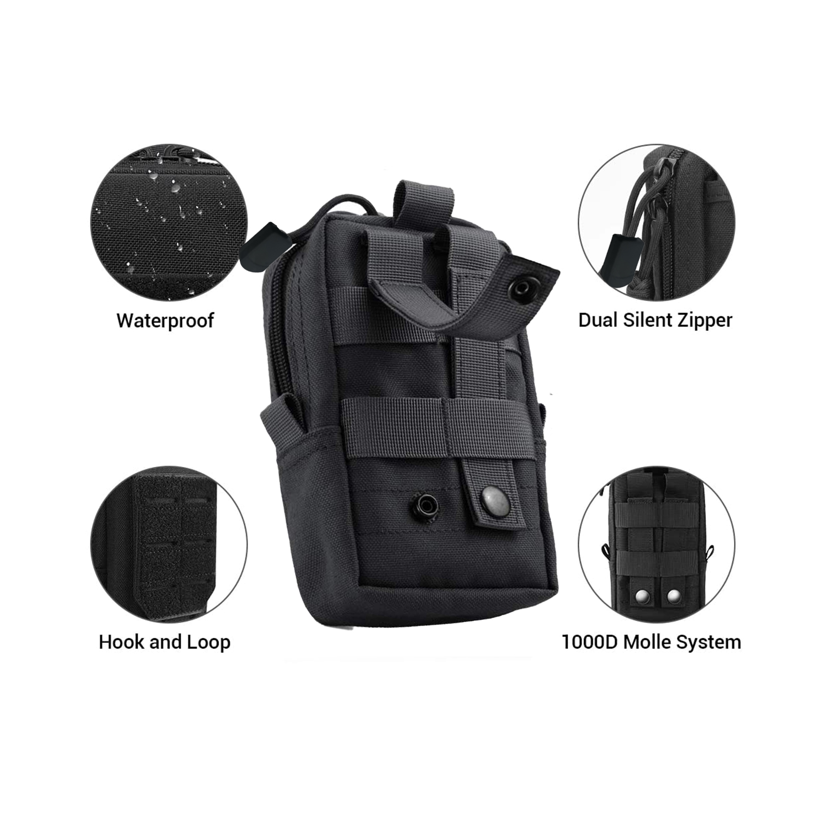 Tactical Molle Pouch Waist Bag - Edc Carry Pocket 评论和价格