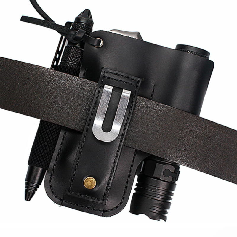 EDC Leather Flashlight Tool Ho - Edc Carry Pocket 评论和价格