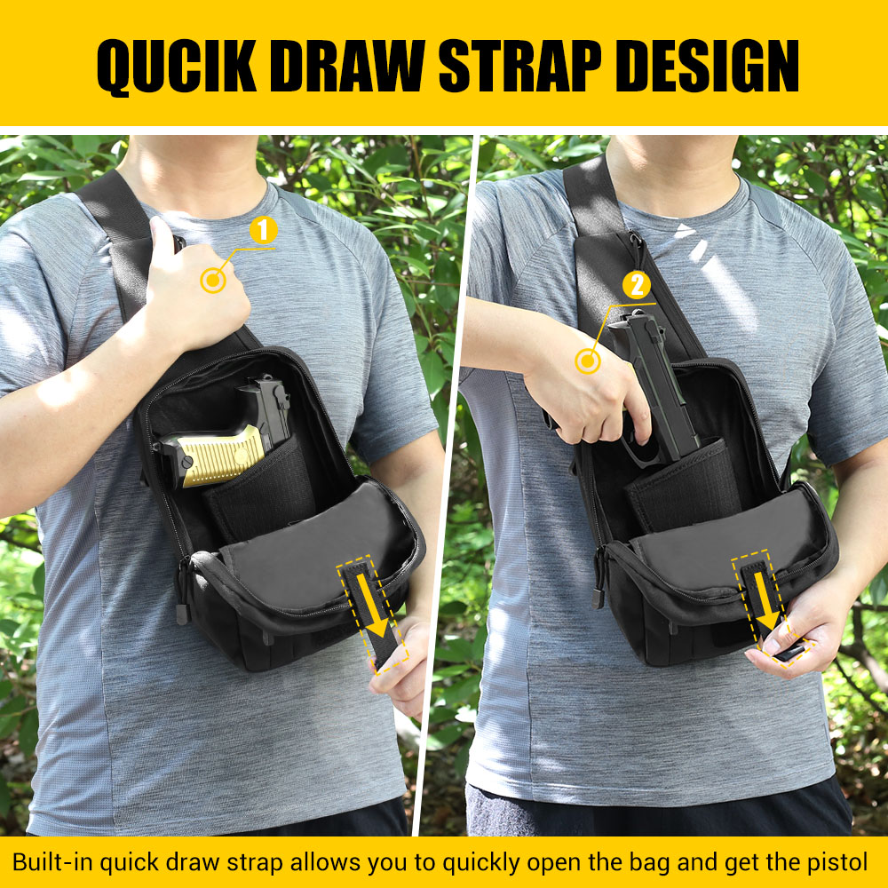 Tactical Pistol Gun Bag Concea - Edc Pistol Carry Bag 评论和价格