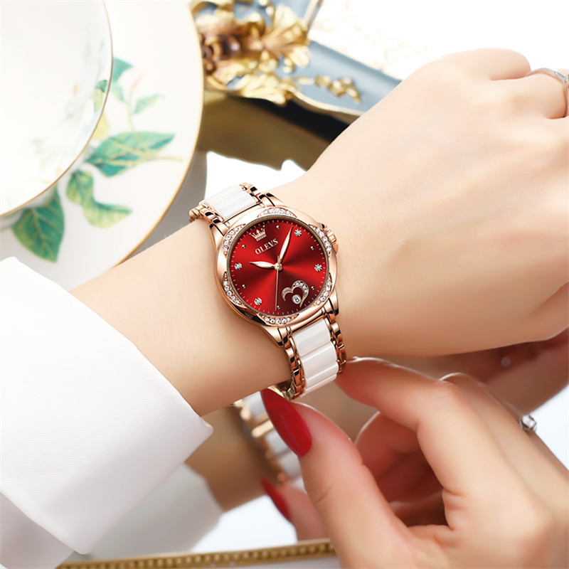OLEVS Ladies Watch Woman Luxur - Watch Winder Compact 评论和价格