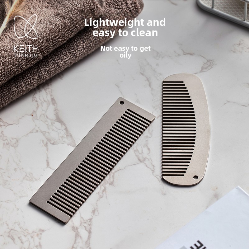 KEITH Pure Titanium Hair Comb  - Comb Pocket Titanium 评论和价格