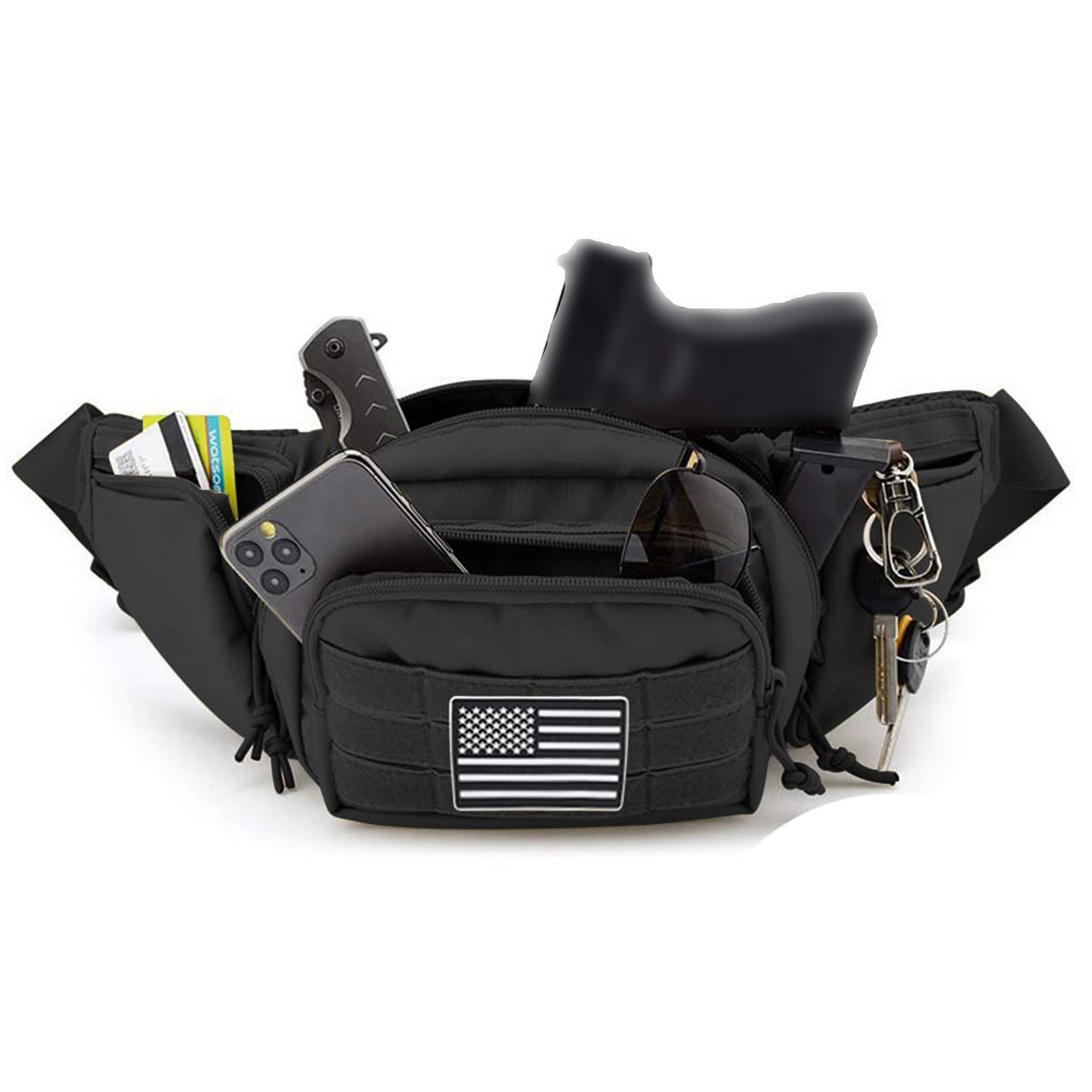 Tactical Fanny Pack Gun Holste - Edc Pistol Carry Bag 评论和价格