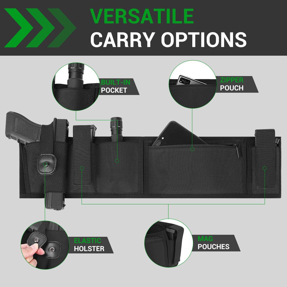 Belly Band Gun Holster Conceal - Edc Concealed Carry Holster 评论和价格