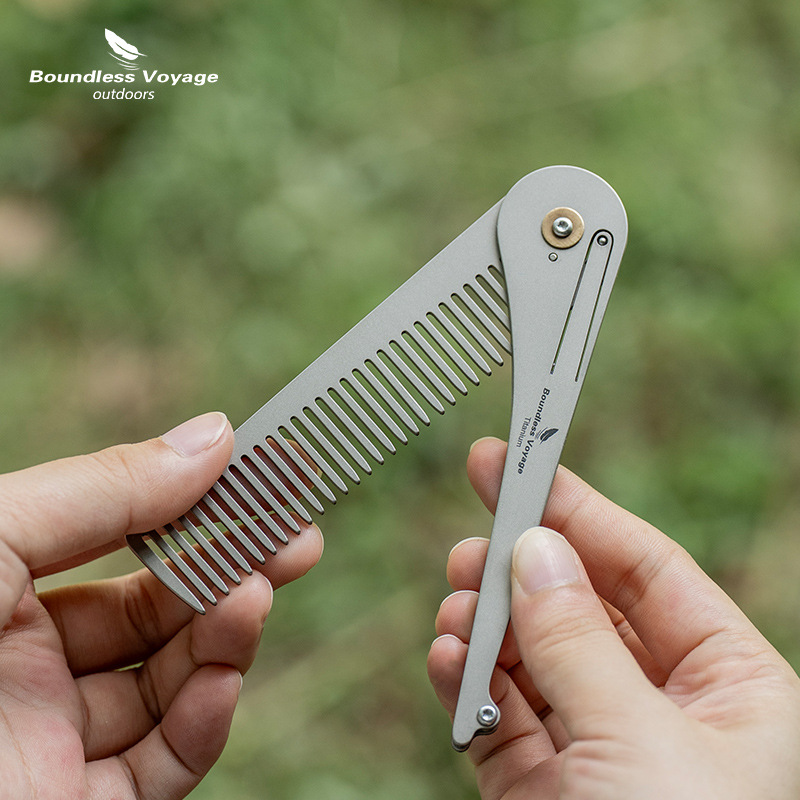 Pure Titanium Foldable Hair Co - Comb Pocket Titanium 评论和价格